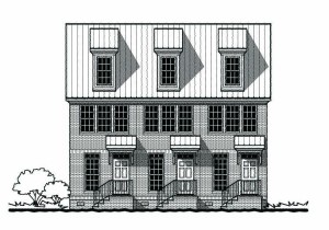 Canton Row Front Elevation